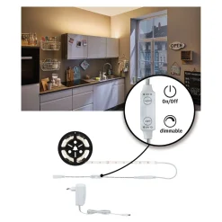 Paulmann Simp LED Power Set inkl. Dimm/Switch 17W230/24V DC ws Kst.