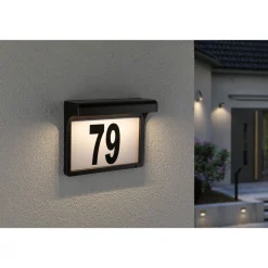Clearance Paulmann Solar HausNr.-Leuchte Dayton II SchwarzIP44 3000K