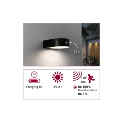 Best Paulmann Solar WL 300lm IP44 3000K PIR