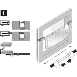 Hot Gardinia Spannvitrage 9 mm Zylinder 90-130 titan