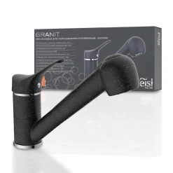 Discount Eisl SP-Armatur Granit schwarz mit Geschirr-Brause 2S Kartusche mit keram.Dichtungen