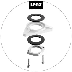Hot LENZ SP-Armatur KOA mit Geschirrbrause,schwenkbar, Keramikkartusche, chrom