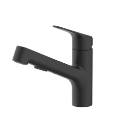 Discount LENZ SP-Armatur KOA mit Geschirrbrause,schwenkbar, Keramikkartusche, schwarz