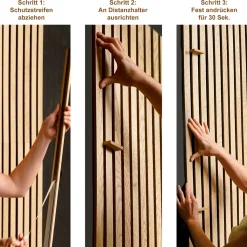 New Specht Classic Akustik Stix Eiche Natur2500x51x9mm 4er Pack