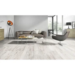 Best Specht Laminatboden Classic Ruester weiß 128,6 x 19,4 cm