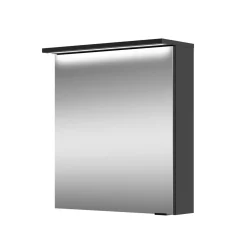 New Spiegelschrank Mara, 55cm, 1 Tür, Soft-Close, LED-Kranzbeleuchtung