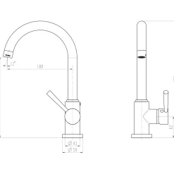 Discount Spültischarmatur Carlon Edelstahloptik