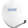 Clearance Schwaiger Stahl-Spiegel 80 cm weiss mit Logo