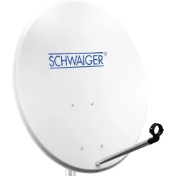 Clearance Schwaiger Stahl-Spiegel 80 cm weiss mit Logo