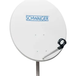 Clearance Schwaiger Stahl-Spiegel 80 cm weiss mit Logo