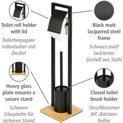 Wenko Stand WC-Garnitur Bambusa