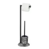 Hot Wenko Stand WC-Garnitur Terrazzo, schwarz