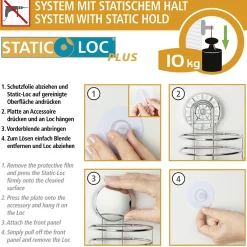 Best Wenko Static-Loc Plus Wand haken Osimo, 2er