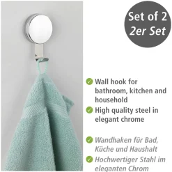 Best Wenko Static-Loc Plus Wand haken Osimo, 2er