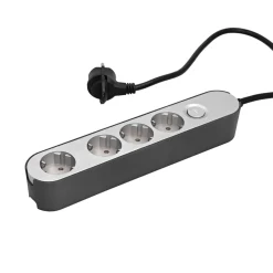 Sale Steckdosenleiste GREENLINE silber/anthrazit
