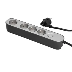 Sale Steckdosenleiste GREENLINE silber/anthrazit