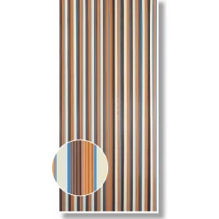 New Streifenvorhang braun-beige