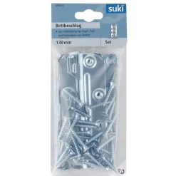 New Suki Bettbeschlag-Set verzinkt 13 cm