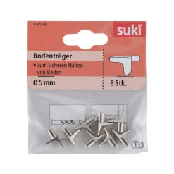 Clearance Suki Bodenträger Stahl Durchmesser 0,5 x 0,8 cm vernickelt 8 Stück