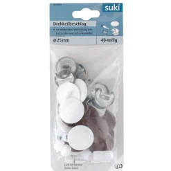 Best Suki Drehkeilbeschlag verzinkt mit Abdeckkappe 8 Stück