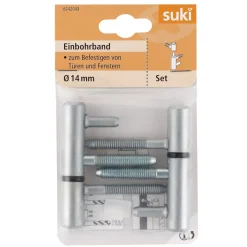 Sale Suki Einbohrband Stahl Durchmesser 1,4x Durchmesser 0,68 x 4,9 cm 2 Stück
