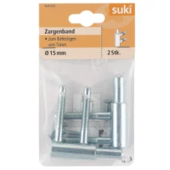 Suki Einbohrband-Unterteil Stahl 15 mm 2 Stück