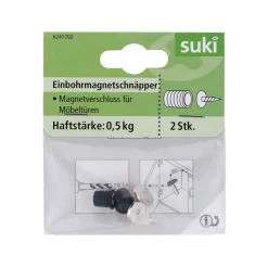 Best Suki Einbohrmagnetschnäpper 0,5kg 2 Stück