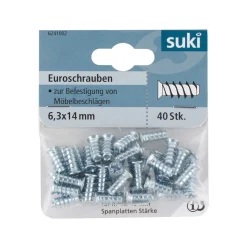 Online Suki Euroschraube verzinkt Durchmesser 6,3 x mm 40 Stück