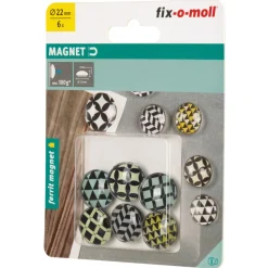 Clearance Suki Glas-Magnete Ferrit Ø 22 x 9 mm