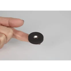 Online Suki Magnet Neodym mit Senkbohrung Ø 32 x 6 mm, gummiert, schwarz