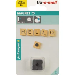 Clearance Suki Magnetscheibe Ferrit, selbstklebend, Ø 10 x 3 mm, schwarz