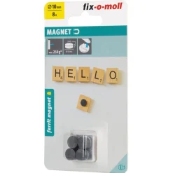 Clearance Suki Magnetscheibe Ferrit, selbstklebend, Ø 10 x 3 mm, schwarz