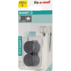 Discount Suki Magnetscheibe Ferrit Ø 24,5 x 5 mm, schwarz