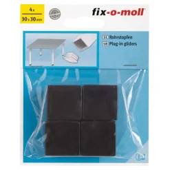 Discount Suki Rohrstopfen 3 x 3 cm schwarz 4 Stück 4 Stück