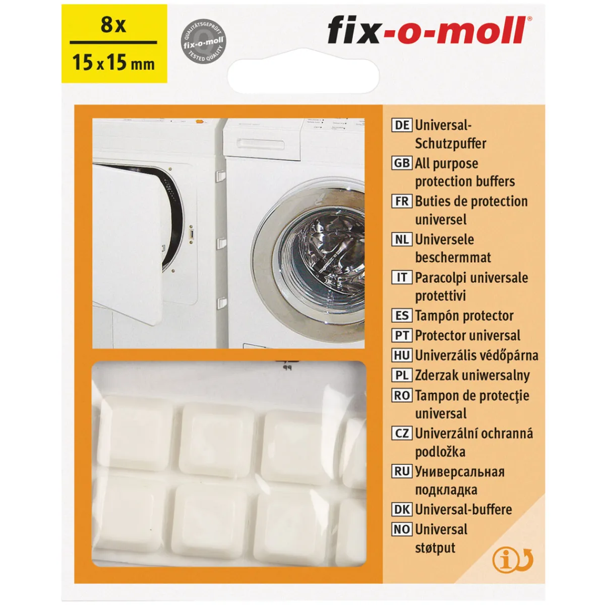 Clearance Suki Schutzpuffer klebend 1,8 x 1,8 cm weiß 8 Stück