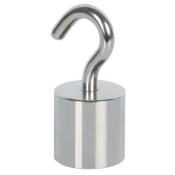 Online Suki Topfmagnet Neodym mit Schraubhaken M6 Ø 24,5 x 52 mm, silber