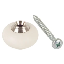 Clearance Suki Türstopper mit Schraube Metall 3 cm weiß