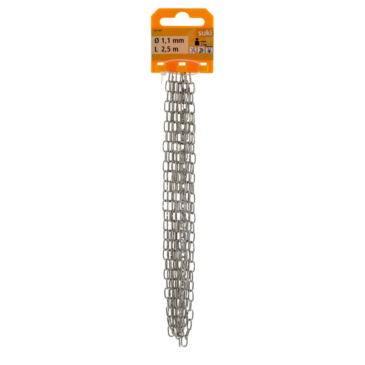 Online Suki Uhrkette vernickelt 1,1 mm 2,5m