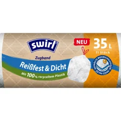 Clearance Swirl Zugband- Müllbeutel 35 L