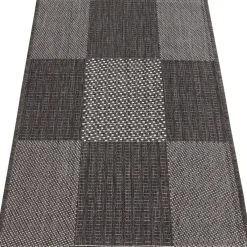 Best andiamo Teppich Arizona 67x140cm kariertanthrazit 972-81
