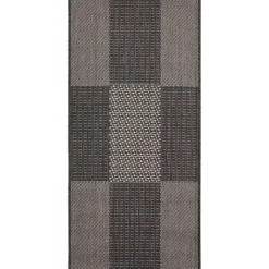 Best andiamo Teppich Arizona 67x140cm kariertanthrazit 972-81