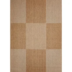 Outlet andiamo Teppich Arizona 160x230cm kariert beigebraun 972-10