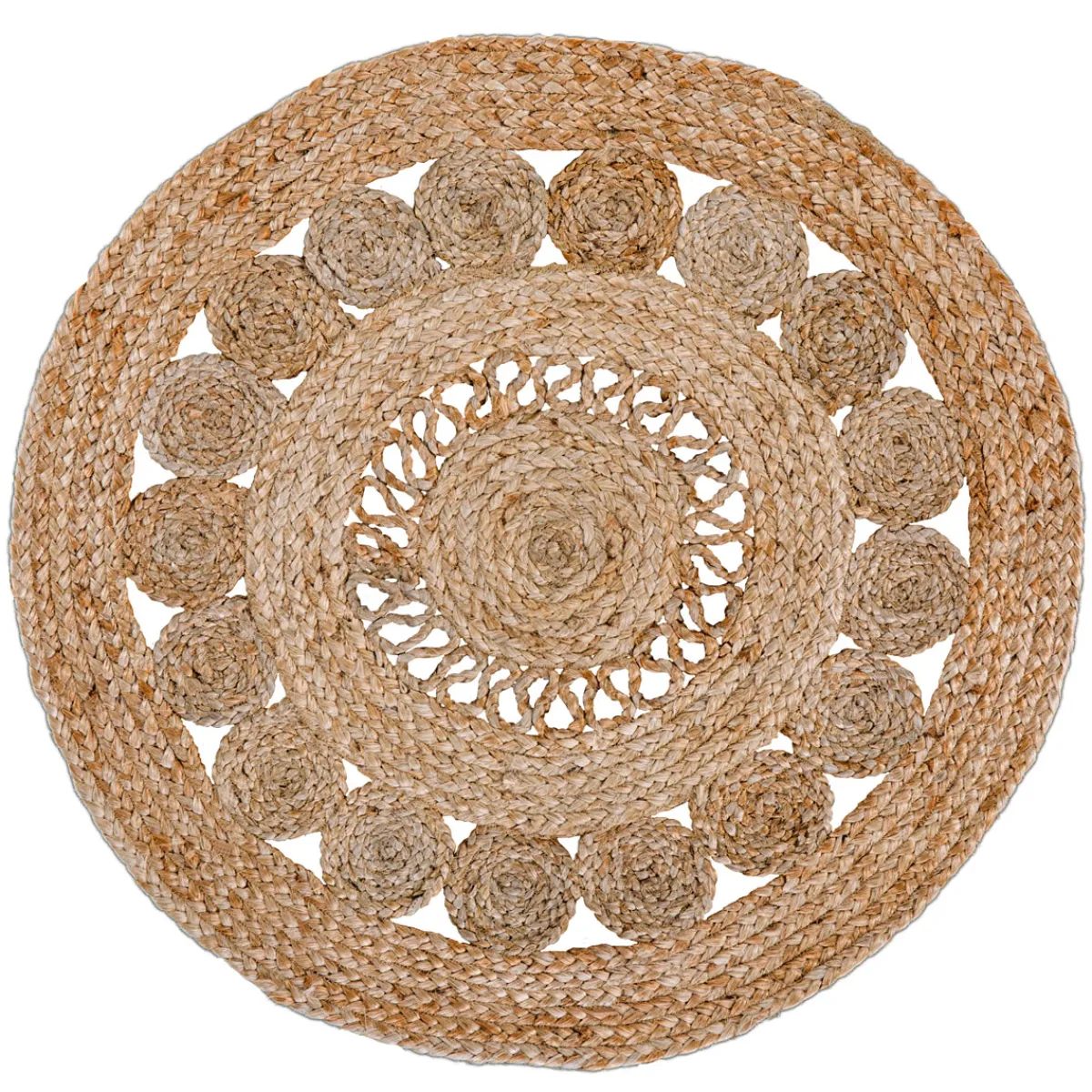 Hot Luxor living Teppich Balo rund 80cm