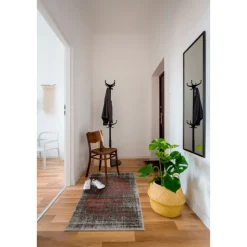Outlet andiamo Teppich Campos 67x140cm grau coralle