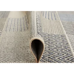 Outlet andiamo Teppich Clyde 120x170cm beige-blau