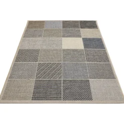 Outlet andiamo Teppich Clyde 120x170cm beige-blau