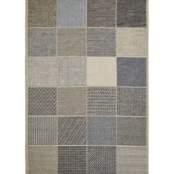 Outlet andiamo Teppich Clyde 120x170cm beige-blau