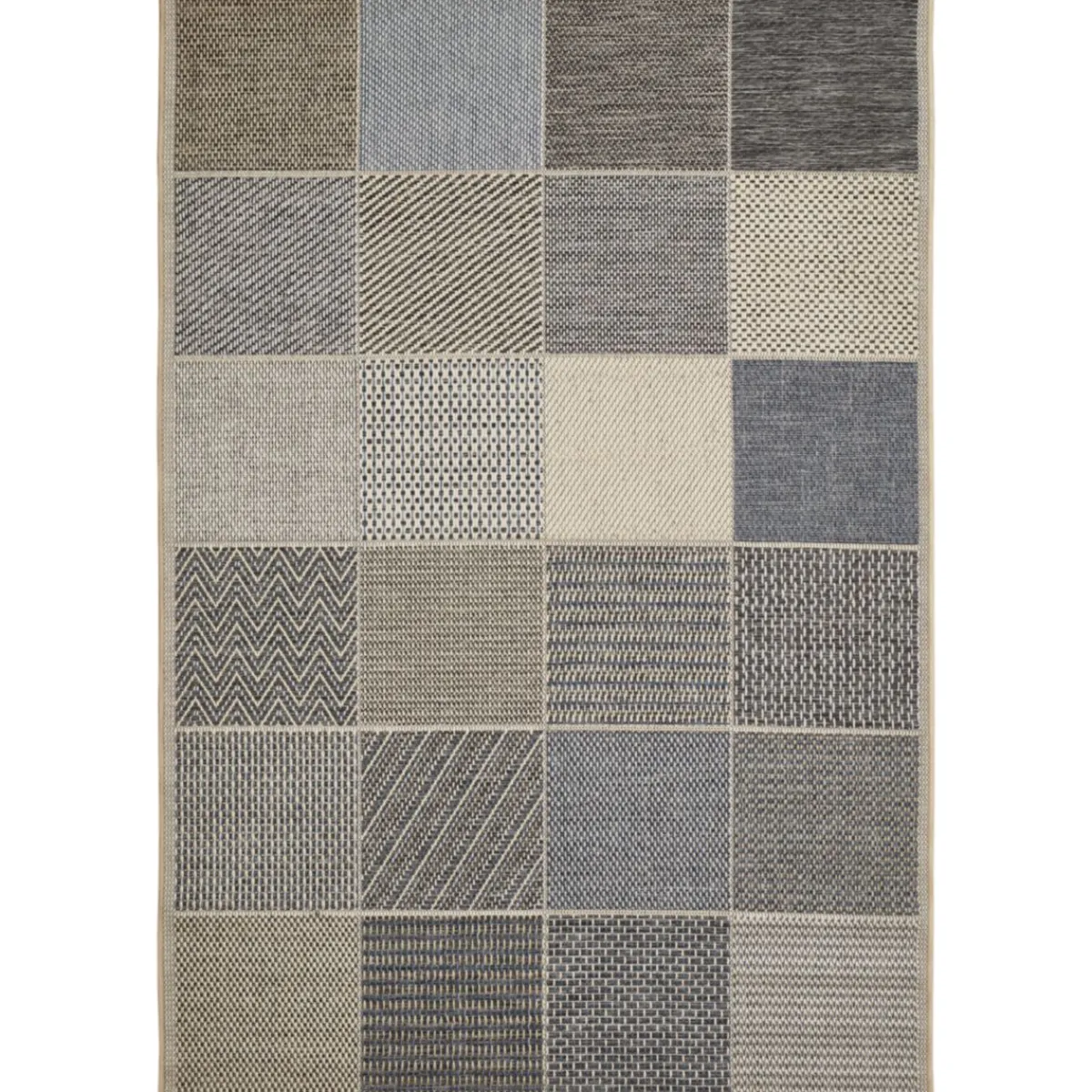 Outlet andiamo Teppich Clyde 120x170cm beige-blau