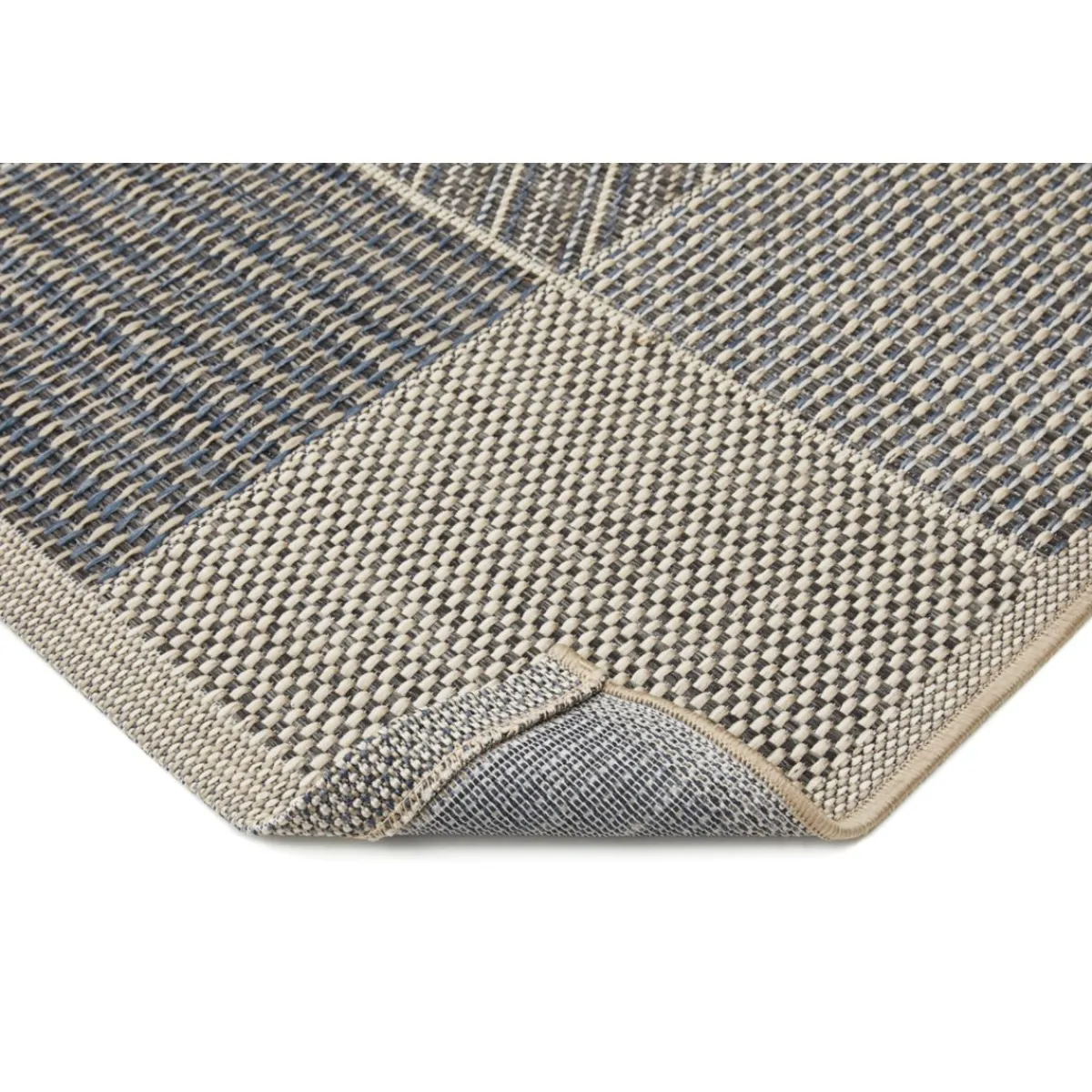 Outlet andiamo Teppich Clyde 120x170cm beige-blau