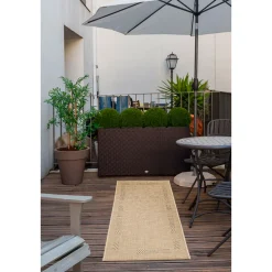Outlet andiamo Teppich Clyde 67x120cm beige-blau